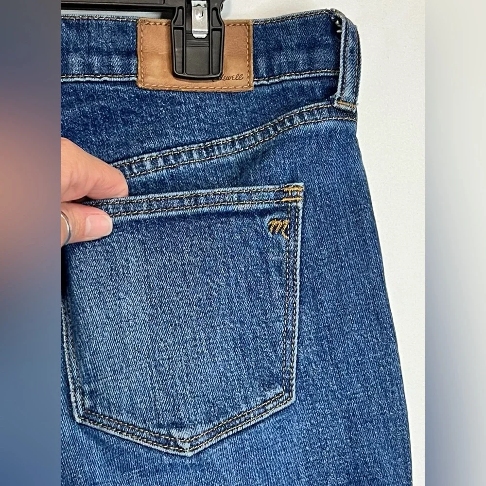 Madewell The Slim Boyjean: Raw-Hem Edition Mid Rise Denim Classic Straight Leg